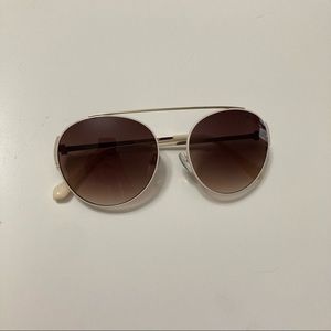 Balmain sunglasses in Cream/Brown/Gold